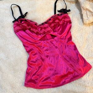 Victoria’s Secret Pink Lace Ruffle Corset